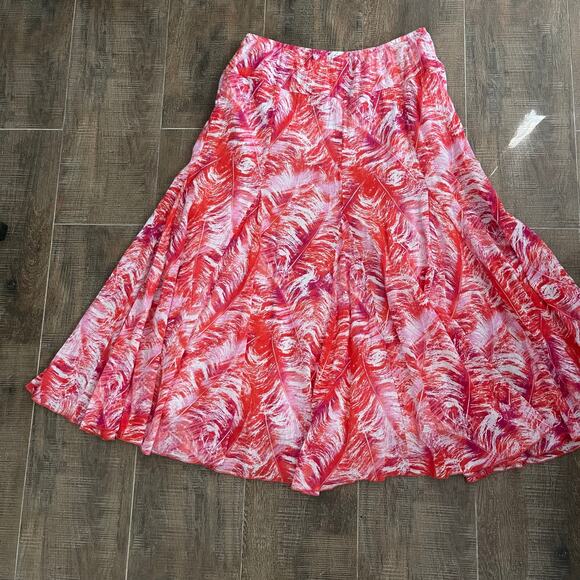 Maxi Women's Printed Tiered Festival Hippie Skirt By Heart of Palm Size 12 - Picture 3 of 6